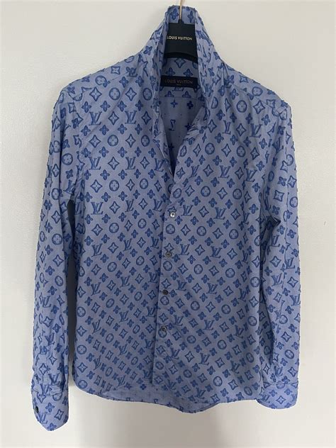 louis vuitton monogram shirt fake|louis vuitton button up shirt.